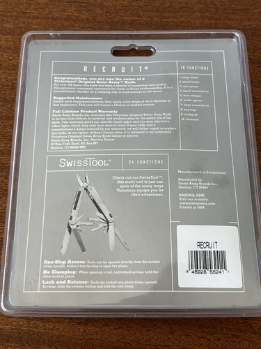 Victorinox Schweizer Taschenmesser Recruit 10 Funktionen Original Neu Versiegelt - Bild 5 von 8