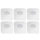 6 Pcs Multi-functional Punching Free Hooks Toothbrush Rack
