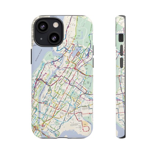 MTA Bronx Bus Map (1999) Phone Case (Apple/Samsung) - Tough & Stylish - 第 104/241 張圖片