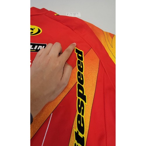 Litespeed Nalini Radtrikot Full Zip Kurzarm rot gelb Gr. L - Bild 5 von 6