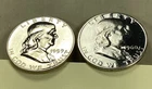 Proof 1959 1960 Franklin Half Dollars 50c. Free Ship. Lot Of (2)