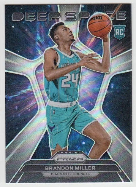 2023-24 Panini Prizm Hornets Brandon Miller Deep Space Prizm #2 Rookie RC