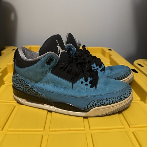 Scarpe Air Jordan 3 Retro Blu Cipria - Taglia Uomo 11,5 - Foto 3 di 5