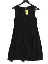 Warehouse A-Line Midi Dress UK12 in Black