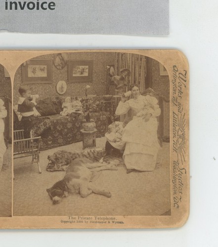 Das Telefon Kinder Genre Underwood Stereoview