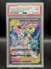 2019 Pokemon Sun & Moon Unbroken Bonds Gardevoir & Sylveon GX 130/214 PSA 9 🚀🚀