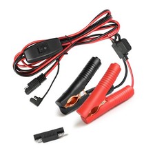SAE Battery Alligator Clips Wire Harness with On/Off Switch 7.9ft/2.4m 16AWG,...