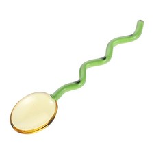  Glass Colored Spoon Spoons Reusable Decorative Cute Tea Stirring