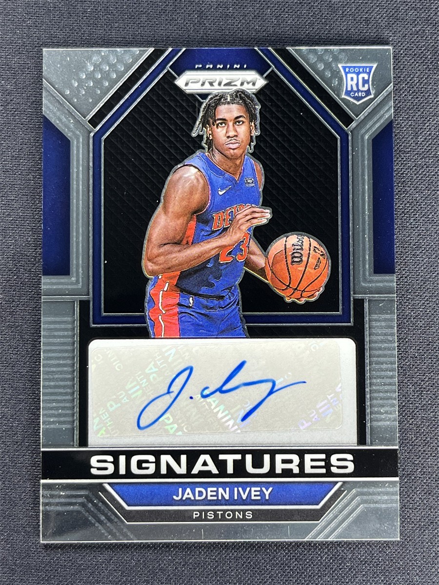 2022-23 Panini Prizm Jaden Ivey Base RC Rookie Signatures Auto Pistons #RSI-JIV