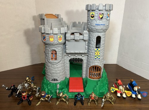 Vintage Fisher-Price 1994 Great Adventures Schloss Spielset Schloss + Figuren