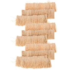 12pcs Faux Thatch Roof: Small Thatch Grass Roll Miniature Roof Artificial Straw