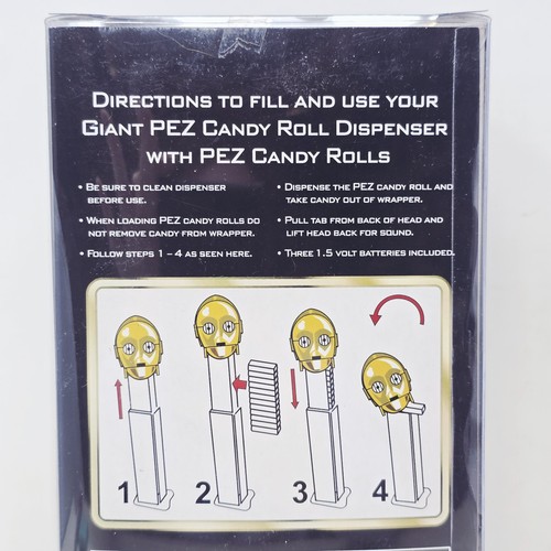 Dispensador de caramelos Star Wars C-3PO Giant PEZ 2005 edición limitada nuevo sellado - Imagen 6 de 14