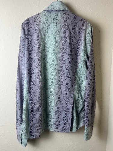 Jimi Hendrix Experience The Purple Label Shirt L Button Embroidered Rock & Roll - Picture 3 of 9
