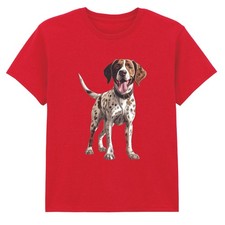 T-shirt per bambini Happy Pointer Dog Animals design cucciolo maculato