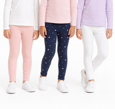 Carter's Kid Girls' 3-Pack Full Length Cotton Leggings Set Size 4/5