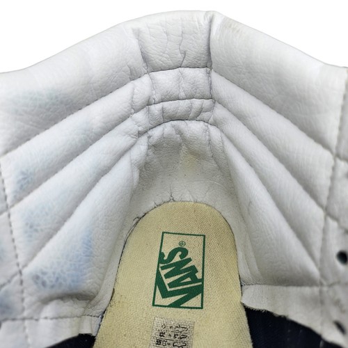 Vans Schuhe Herren 9,5 High Tops grün marineblau weiß Wildleder Stoff kariert - Bild 11 von 13