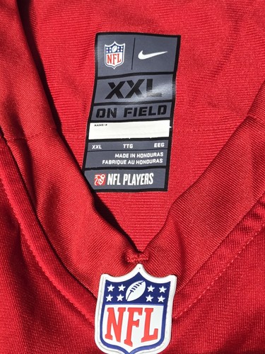 Vintage SF 49ers Frank Gore #21 Red Nike Jersey Size XXL - Picture 16 of 18