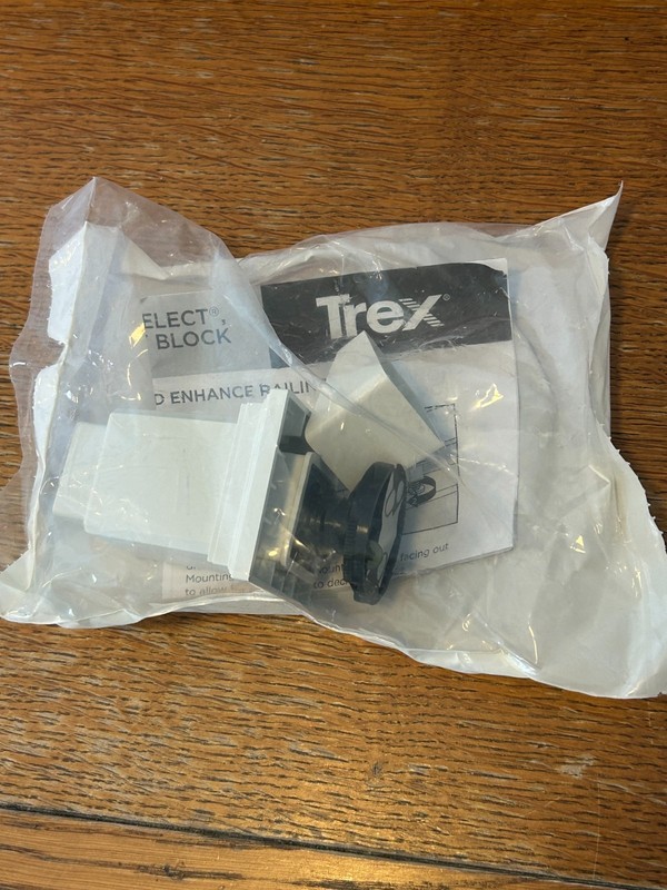 Trex Adjustable Footblock PC Color WHITE # WTFTBLKPC New in Package 