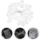 1 Set LED Photo Clip Saite Lichter Herzformlampen ohne Akku (weiß)