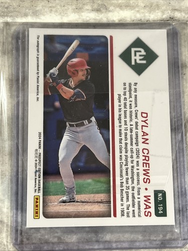 Dylan Crews Rc Autogrammkarten X2 Panani Prospekt und Skybox Metall (Nationals) - Bild 5 von 5