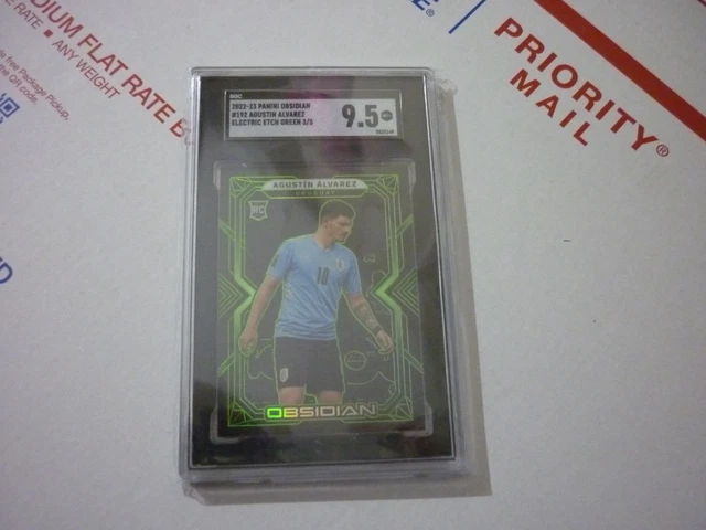 Agustin Alvarez 2022-23 Panini Obsidian #192 RC Electric Etch Green 3/5 SGC 9.5