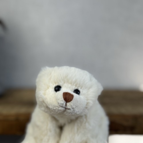 Barbara Bukowski Mini Eisbär weiß - kleine Mütze Eisbär selten 7 Zoll - Bild 4 von 13