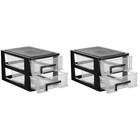  2 Pack Laden Organizer Schublade Aufbewahrungsschubladeneinheiten