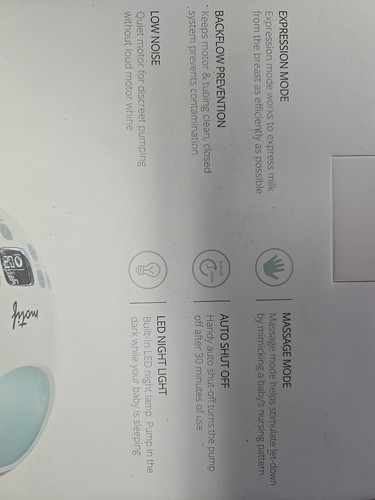 Extractor de leche eléctrico doble Motif luna - Imagen 3 de 4