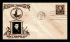 US COVER BOOKER T WASHINGTON FAMOUS AMERICANS FDC SCOTT 873 CROSBY PHOTO CACHET