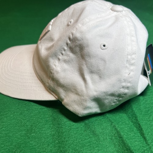 NASCAR Logo Buckle Back Hat Cap Women White NWT Embroidered New Era 3D See Notes - Picture 8 of 15