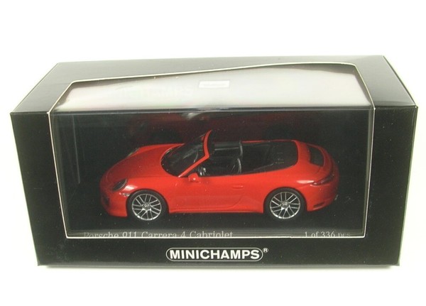 Porsche 911 (991.2) Carrera 4 Cabriolet (Lava Orange) 2016 - 1:43-image