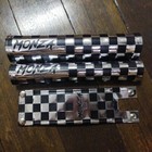 chrome chequered  MONZA black custom REPRO padset BMX oldschool vintage RARE