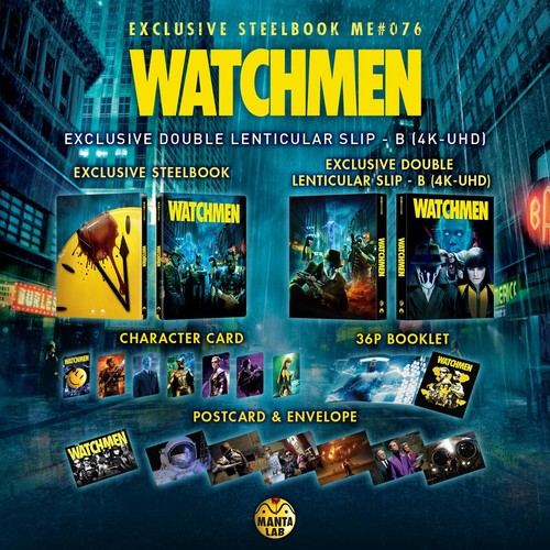 Watchmen Steelbook [4K UHD+2D+Bonus] Double Lenticular Full Slip B Manta Lab - Bild 4 von 4