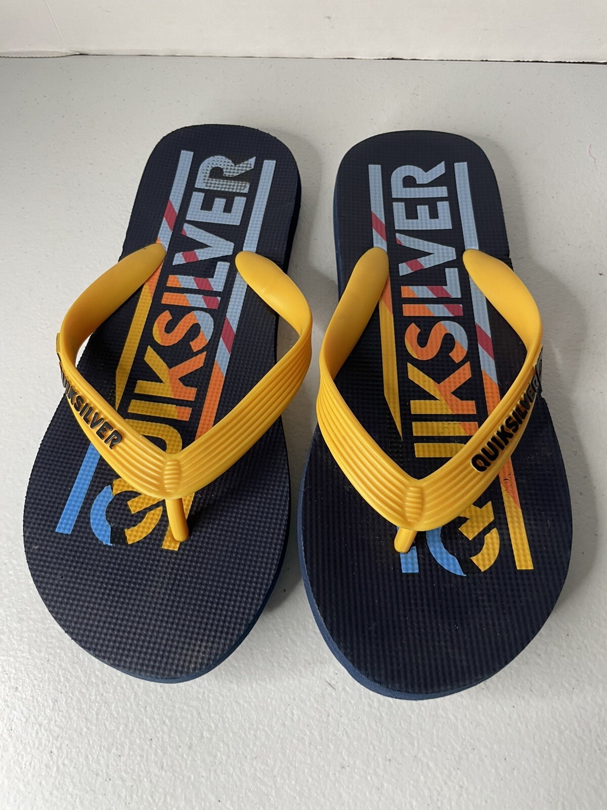 PANTOFOLA D’ORO Infradito uomo Quicksilver giallo blu taglia 6 7