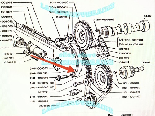 ORIGINAL Zapata del tensor LADA 1200 1300 2101 2102 2104 2105 1.2 1.3 - Picture 2 of 8