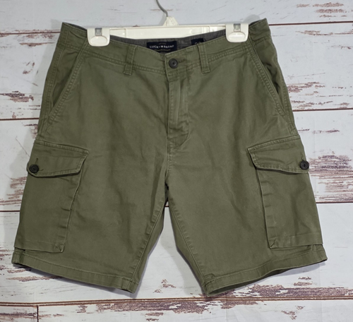 Lucky Brand Cargo shorts 6 Pockets EST in 1990 Hunter Green Size 32