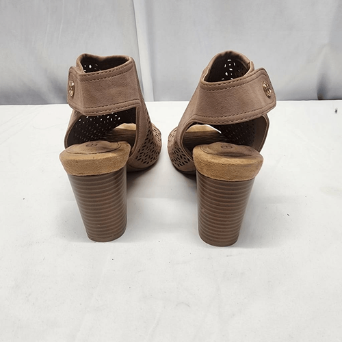 Giani Bernini Womens Joisey Rubber Peep Toe Casual, Rose Perforated Size 7 - Picture 3 of 11