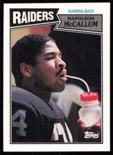 1987 Topps Napoleon McCallum Rookie Los Angeles Raiders #216