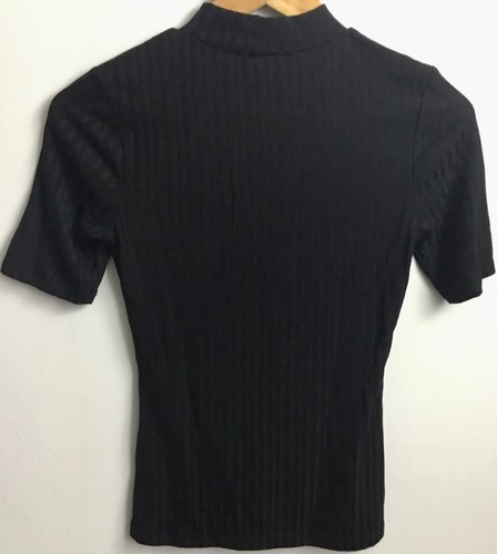 H&M Black Short Sleeve Striped Top Size EUR XS - Picture 14 of 24