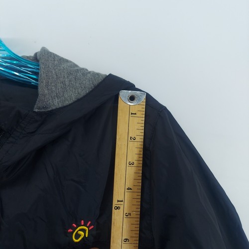 jingle bongala boys jacket size 140 (10) black lined hooded Rain jacket outdoor - Picture 6 of 11