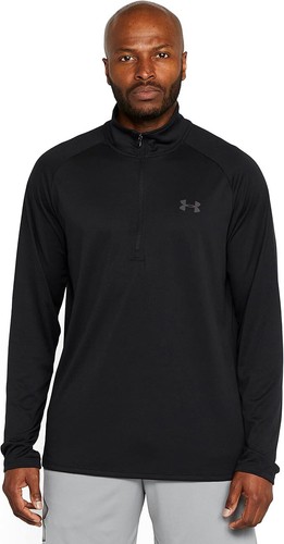 Under Armour Men's UA Tech™ ½ Zip Long Sleeve T-shirt, Black, 2XL - Picture 1 of 3