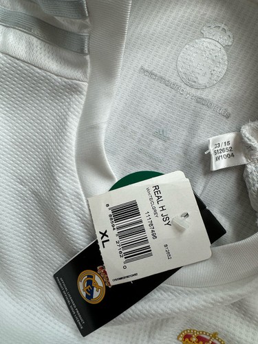 2015/16 Real Madrid Home Jersey #7 Ronaldo XL Adidas Soccer Champions CR7 NEW - Picture 4 of 19