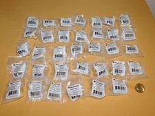 34 BRAINERD 1 1/8" ROUND SATIN FINISH BRASS CABINET KNOB PULLS NEW UNOPENED