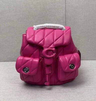 【新品未使用】コーチ リュック バックパック パープル　CU077 COACH Tabby Quilted Backpack Light Purple CU077 Outlet NEW