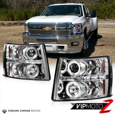2009 Chevrolet Silverado 1500 Ebay 2007 2017 Chevy Silverado 1500 2500hd 3500hd Chrome Halo Led Projector Headlight