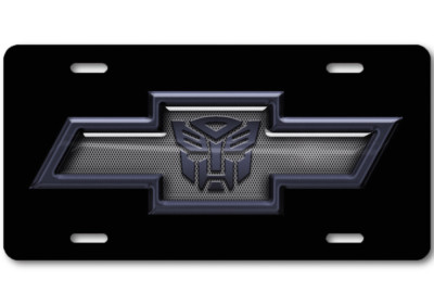 Chevrolet Logo Blue//White Aluminum Novelty License Plate Tag for Front Car-Truck