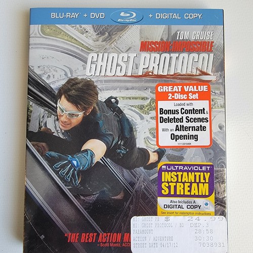 Mission: Impossible - Ghost Protocol (Blu-ray DVD Digital slipcover) New Sealed - Bild 2 von 4