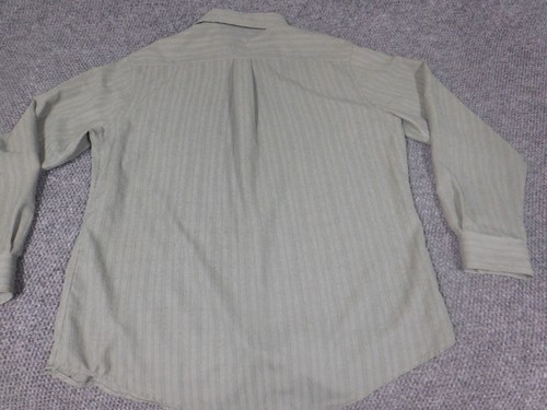 Croft & Barrow Mens Shirt Large Green classic fit striped button down - Picture 10 of 14