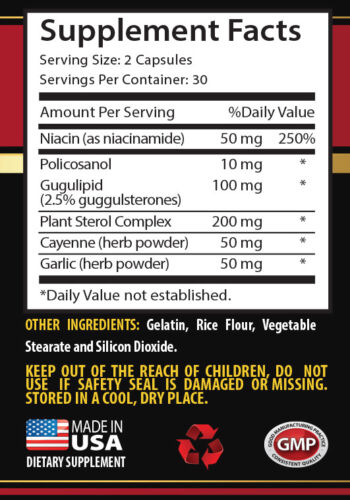 Antioxidant complex - CHOLESTEROL RELIEF - 460 Mg - 2B - cholesterol formula - Picture 2 of 12