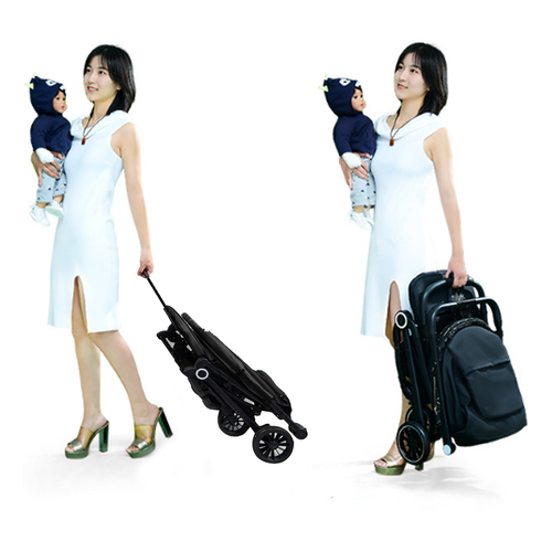 Baby Pram Stroller Reversible Handle Stroller Foldable Portable Travel Pushchair - Picture 14 of 25